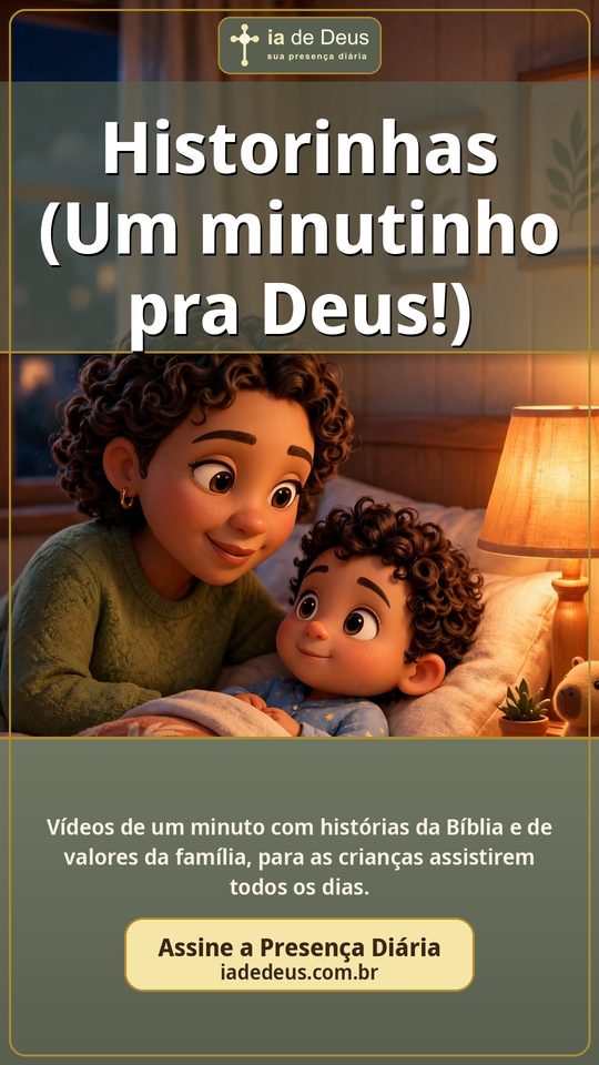 Historinhas Um minutinho pra Deus!